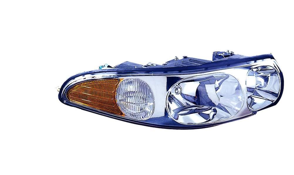 Phare avant côté passager pour Buick Lesabre 2000-2005, modèle Limited, avec surface cannelée pour feux de route et feu de position, haute qualité, GM2503210