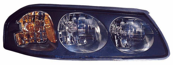 2004-2005 Chevrolet Impala Head Lamp Passenger Side Black Bezel With Out Center Bulb Shield From Feb 6Th 2004 High Quality