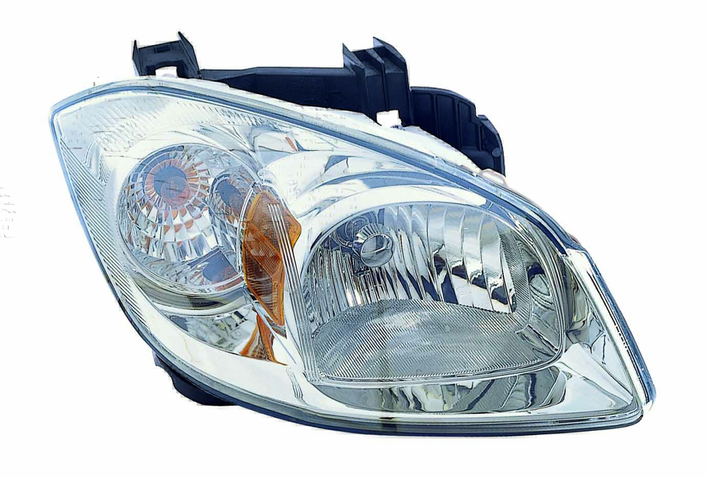 Phare avant côté passager pour Pontiac G5 2007-2009, boîtier fumé avec support et capuchon de lentille transparent, référence GM2503282C - Hunt Parts