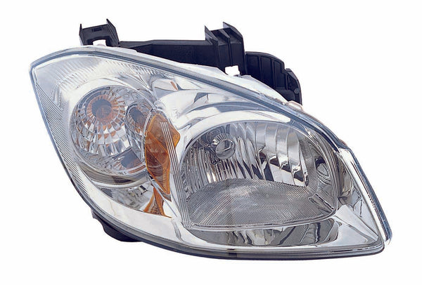 Head Lamp Passenger Side Pontiac G5 2007-2009 Smokey Housing With Brkt/ Clear Lens Capa , Gm2503282C