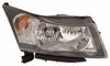 2016 Chevrolet Cruze Limited Head Lamp Passenger Side 2Nd Design Clear Ring High Quality