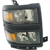 2014-2015 Chevrolet Silverado 1500 Head Lamp Passenger Side Ls Model Black High Quality