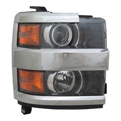 2015-2019 Chevrolet Silverado 3500 Head Lamp Passenger Side With Chrome Trim High Quality