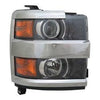 2015-2019 Chevrolet Silverado 3500 Head Lamp Passenger Side With Chrome Trim High Quality