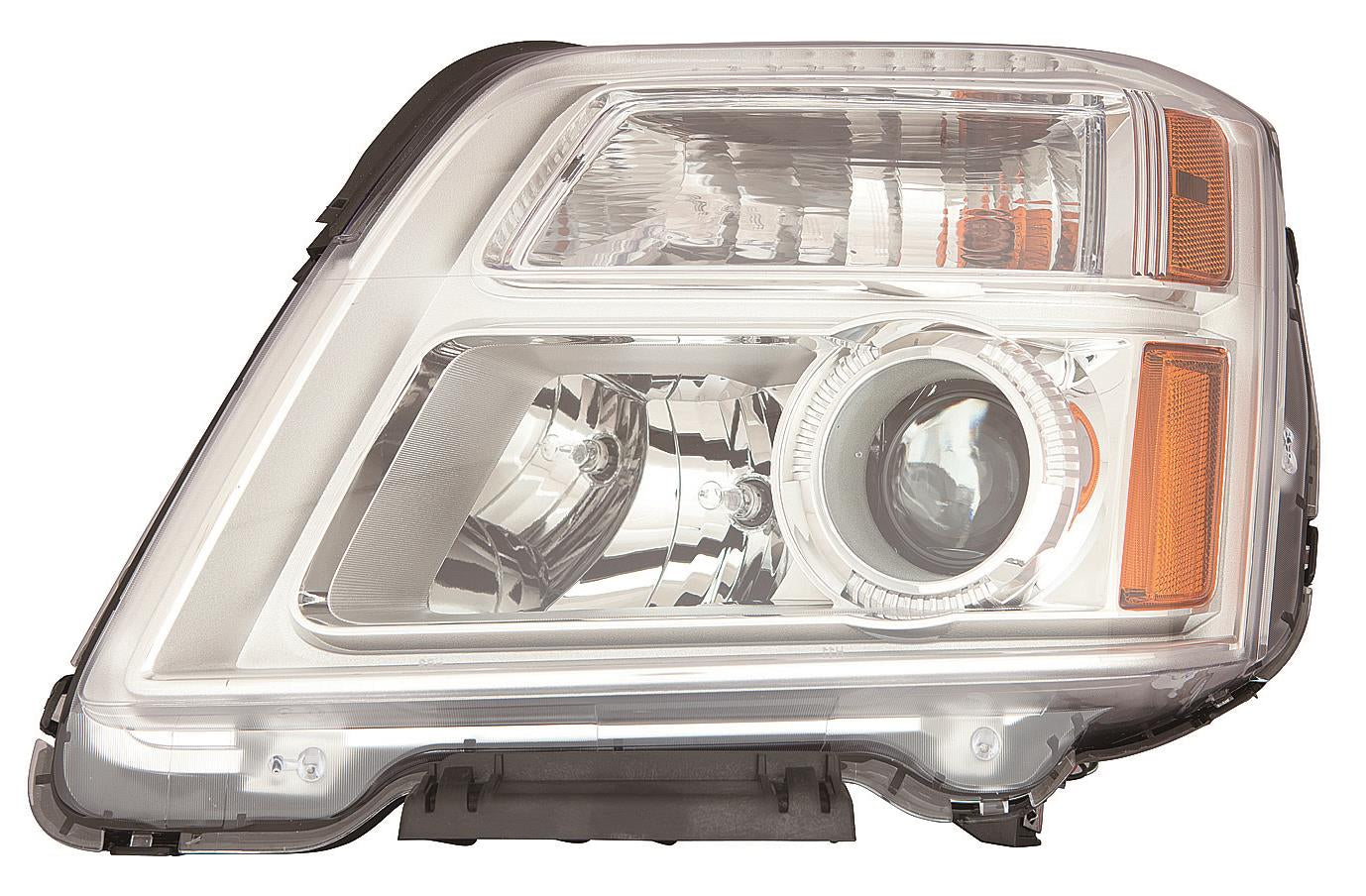 Phare avant côté passager pour GMC Terrain 2016-2017 avec enjoliveur chromé, référence GM2503435C - Hunt Parts