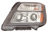 Head Lamp Passenger Side Gmc Terrain 2016-2017 Halogen Denali Model Black Bezel Capa , Gm2503436C