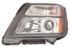 2016-2017 Gmc Terrain Head Lamp Passenger Side Halogen Denali Model Black Bezel High Quality
