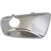 2006-2007 Saturn Vue Fog Lamp Bezel Front Passenger Side With Fog Lamp Hole Chrome Without Red Line