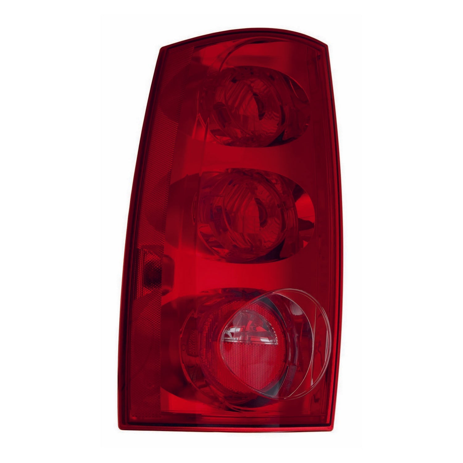Feu arrière côté conducteur pour GMC Yukon 2007-2011 (sauf Denali) avec capuchon de lentille extérieure rouge, référence GM2800204C - Hunt Parts