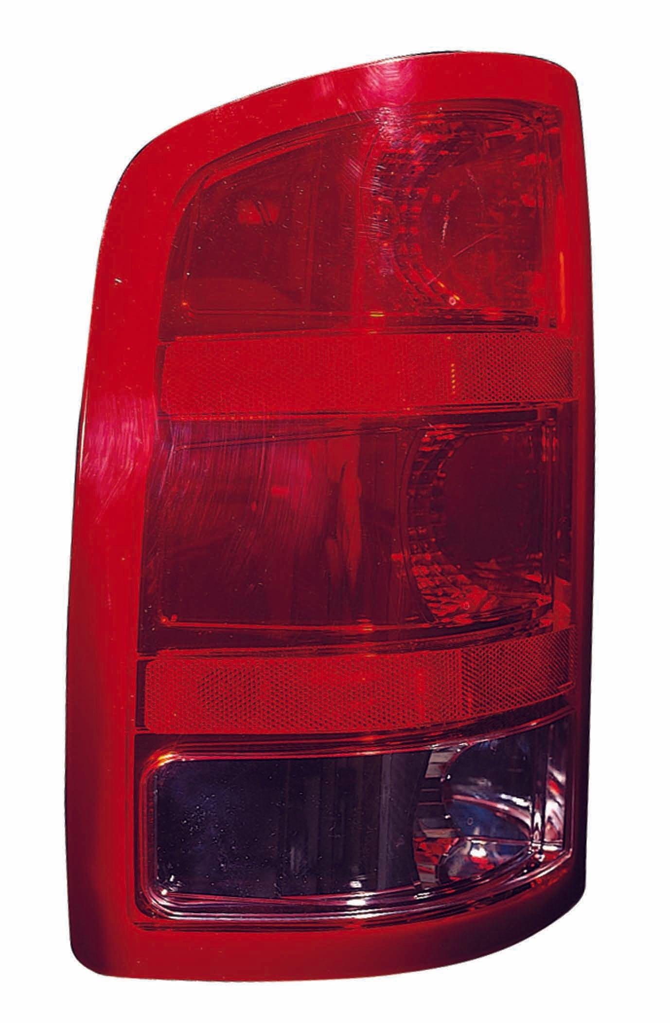 Feu arrière côté conducteur pour GMC Sierra Hybrid 2009-2013 (sauf versions de base, à roues jumelées et Denali, sans garniture rouge foncé), avec grande ampoule de recul 3047 de haute qualité, référence GM2800208