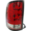 2010-2011 Gmc Sierra 3500 Tail Lamp Driver Side 1500 Base Model Dark Red Trim Small 921 Back-Up Bulb High Quality