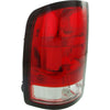 2010-2011 Gmc Sierra 2500 Tail Lamp Driver Side 1500 Base Model Dark Red Trim Small 921 Back-Up Bulb High Quality