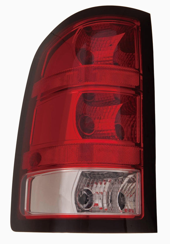 2010-2011 Gmc Sierra 2500 Tail Lamp Driver Side 1500 Base Model Dark Red Trim Small 921 Back-Up Bulb High Quality