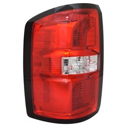 Feu arrière côté conducteur pour GMC Sierra 1500 (2016-2018) sans LED, modèle robuste à essieu simple, référence Capa, GM2800281C - Hunt Parts