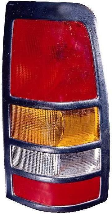 2001-2003 Gmc Sierra 2500 Tail Lamp Passenger Side 3500 Black Bezel High Quality