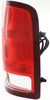 2009-2013 Gmc Sierra Hybrid Tail Lamp Passenger Side Exclude Base/Dually/Denali Without Dark Red Trim With Large 3047 Back-Up Bulb High Quality