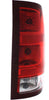 2009-2013 Gmc Sierra Hybrid Tail Lamp Passenger Side Exclude Base/Dually/Denali Without Dark Red Trim With Large 3047 Back-Up Bulb High Quality