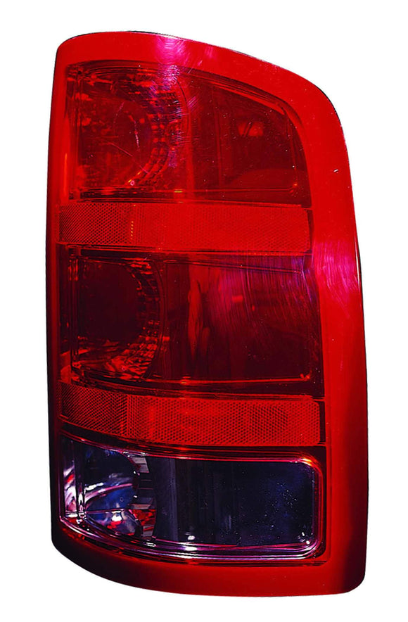 Tail Lamp Passenger Side Gmc Sierra Hybrid 2009-2013 Exclude Base/Dually/Denali Without Dark Red Trim With Large 3047 Back-Up Bulb Capa , Gm2801208C