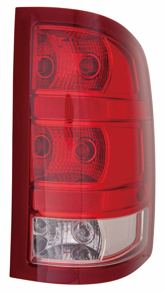 Tail Lamp Passenger Side Gmc Sierra Hybrid 2010-2013 2Nd Design Without Dark Red Trim With Small Back-Up Bulb Exclude Base/Dually Model Capa , Gm2801250C