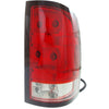 2010-2011 Gmc Sierra 2500 Tail Lamp Passenger Side 1500 Series Base Model Dark Red Trim Small 921 Back-Up Bulb High Quality