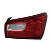 2016-2019 Chevrolet Malibu Hybrid Tail Lamp Passenger Side With Out Logo/Led