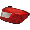 2017-2019 Chevrolet Cruze Sedan Tail Lamp Passenger Side Black Housing With Out Led High Quality
