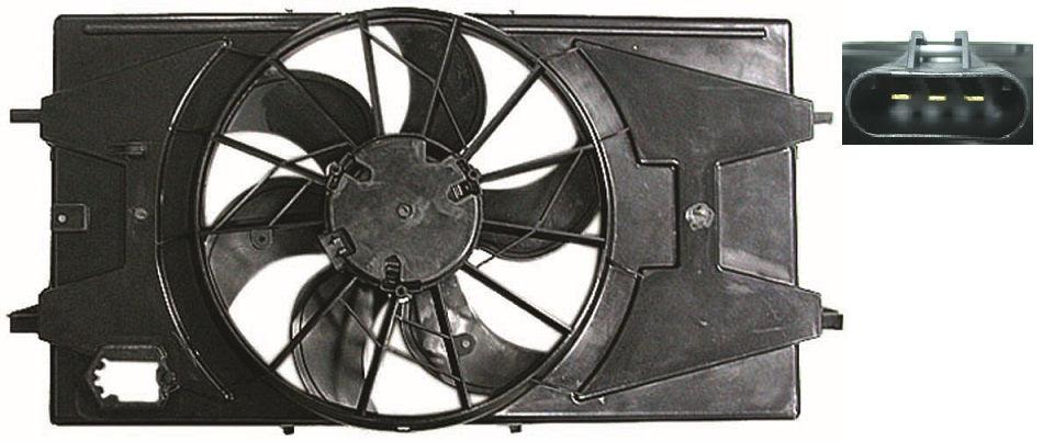 Ensemble ventilateur de refroidissement Chevrolet Cobalt 2005-2010 2.2L, GM3115179