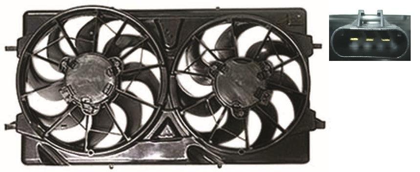 Ensemble ventilateur de refroidissement Saturn Ion Coupé 2004-2007 2.0L, GM3115182