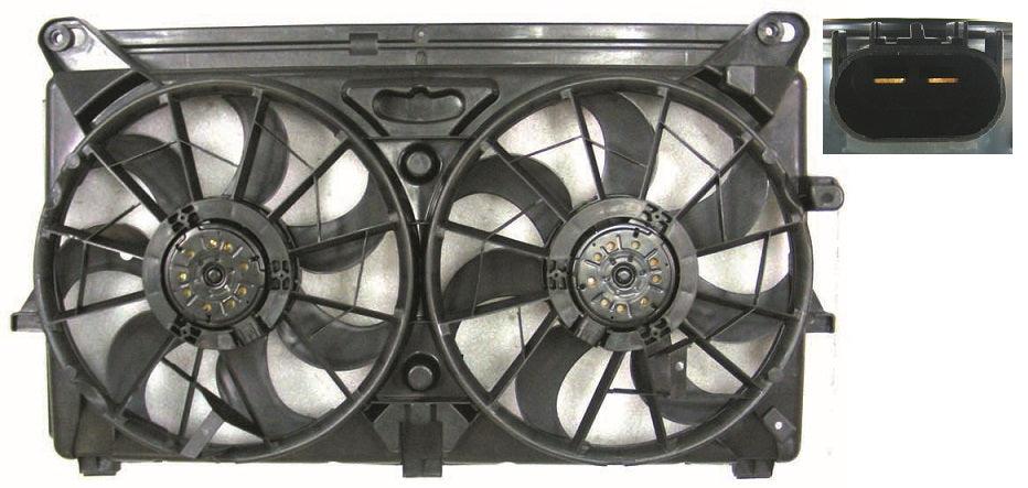 Ensemble ventilateur de refroidissement pour GMC Sierra hybride 2005-2007, GM3115212