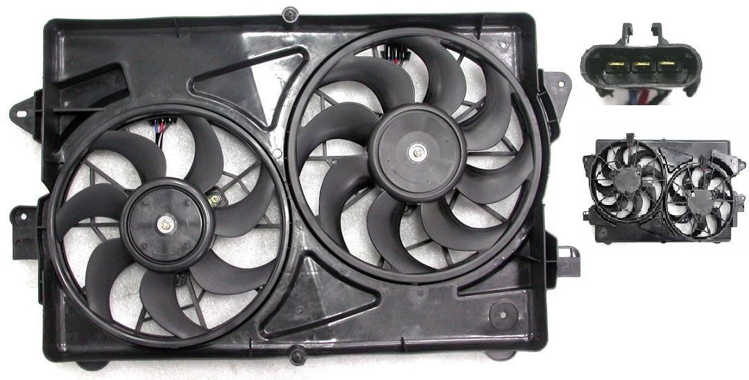Ensemble ventilateur de refroidissement Chevrolet Equinox 2005, connecteur à 3 broches, GM3117103