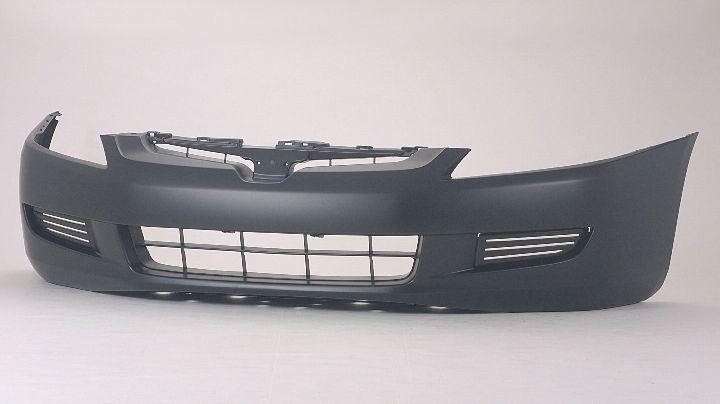 Pare-chocs avant apprêté pour Honda Accord Coupé 2003-2005, 4 cylindres, tous V6, sans emplacement pour antibrouillard, HO1000211