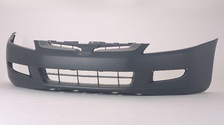 Pare-chocs avant apprêté pour Honda Accord Coupé 2003-2005 avec emplacement pour phare antibrouillard, boîte manuelle, V6, HO1000212