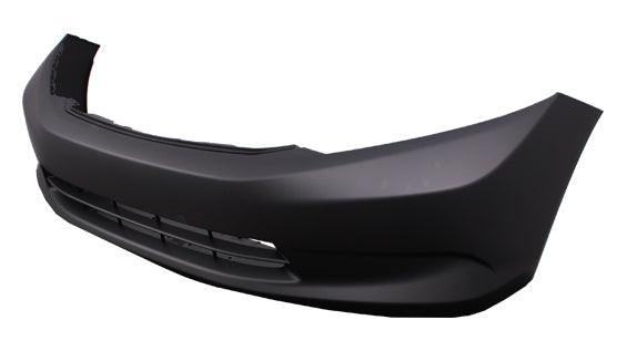 Pare-chocs avant apprêté pour Honda Civic Sedan 2012 (sans antibrouillard), compatible avec tous les modèles DX/HF et LX fabriqués en Amérique du Nord, référence HO1000280C