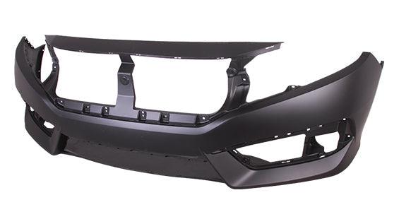 Pare-chocs avant apprêté pour Honda Civic Coupé 2016-2018 (sauf modèle Si), HO1000306