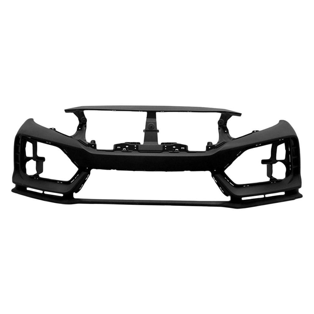 Pare-chocs avant Honda Civic Hatchback 2017-2019, apprêt noir avec trou, HO1000324