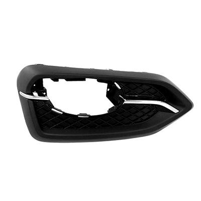 Enjoliveur de feu antibrouillard avant côté conducteur pour Honda Civic Coupé 2014-2015, chromé/noir, sans anneau décoratif (sauf modèles Si), HO1038121