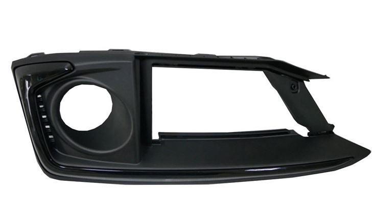 Enjoliveur de feu antibrouillard avant côté conducteur pour Honda Civic Berline 2019-2021, noir avec garniture chromée, modèle EX/Touring, HO1038148