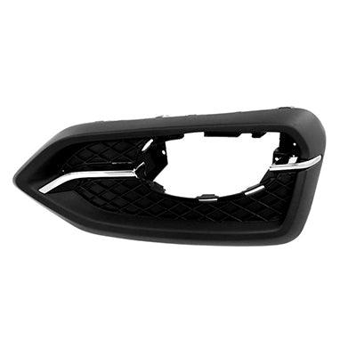 Enjoliveur de feu antibrouillard avant droit pour Honda Civic Coupé 2014-2015, chromé/noir, sans anneau décoratif (sauf modèles Si), HO1039121