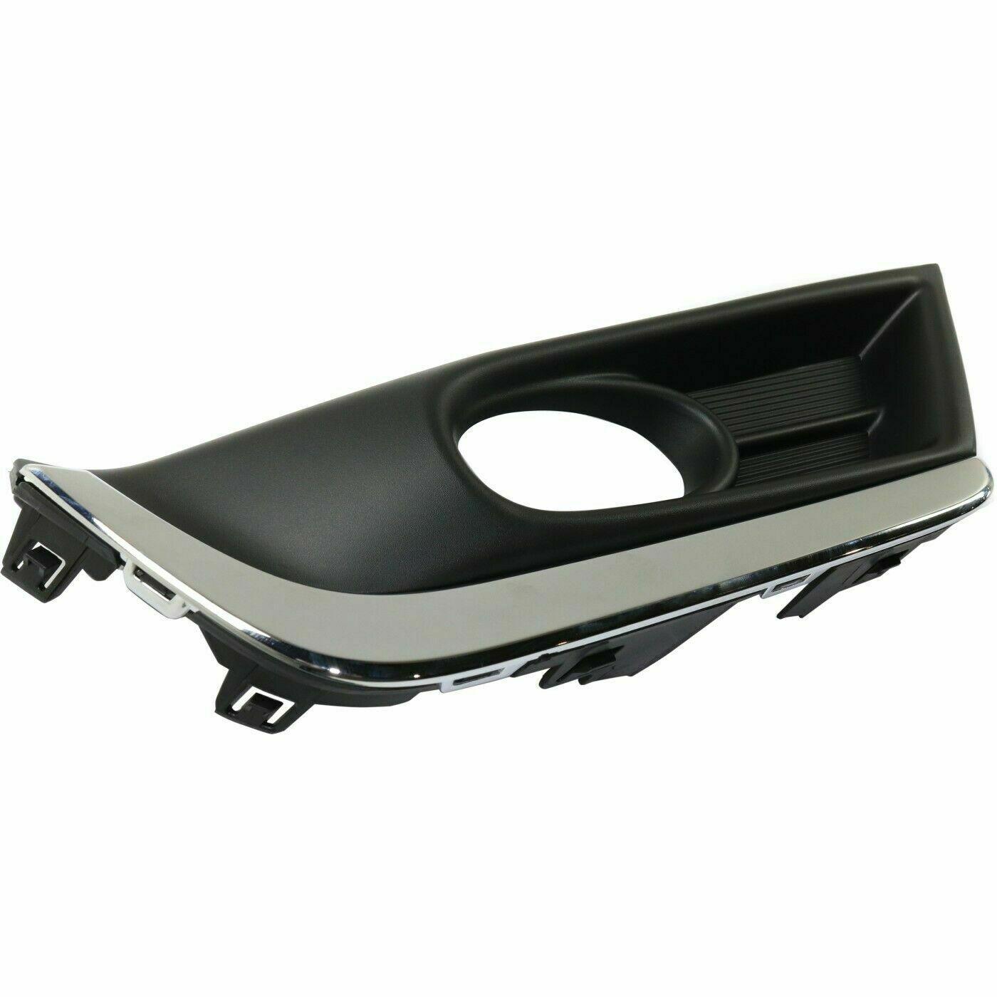 Enjoliveur de feu antibrouillard avant côté passager pour Honda CR-V 2017-2019, noir avec garniture chromée, HO1039135