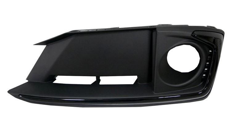 Enjoliveur de feu antibrouillard avant droit pour Honda Civic Berline 2019-2021, noir avec garniture chromée, modèle EX/Touring, HO1039148
