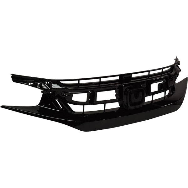Grille Ptd Honda Civic Coupe 2019-2020 Gloss Black Sport Model Capa , Ho1200242C