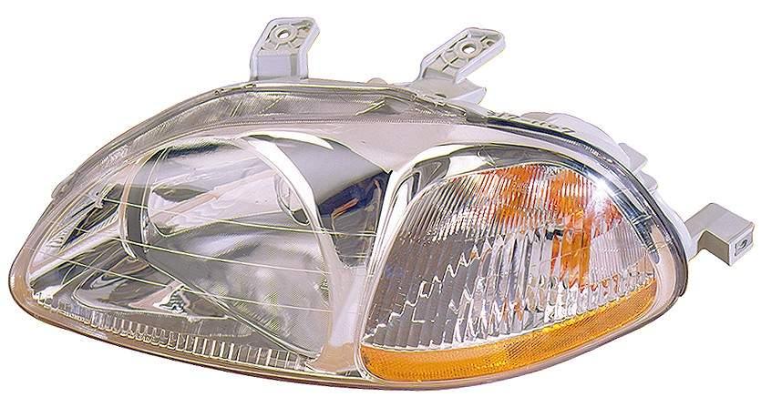 Phare avant gauche (côté conducteur) pour Honda Civic Hatchback 1996-1998, haute qualité, HO2502110