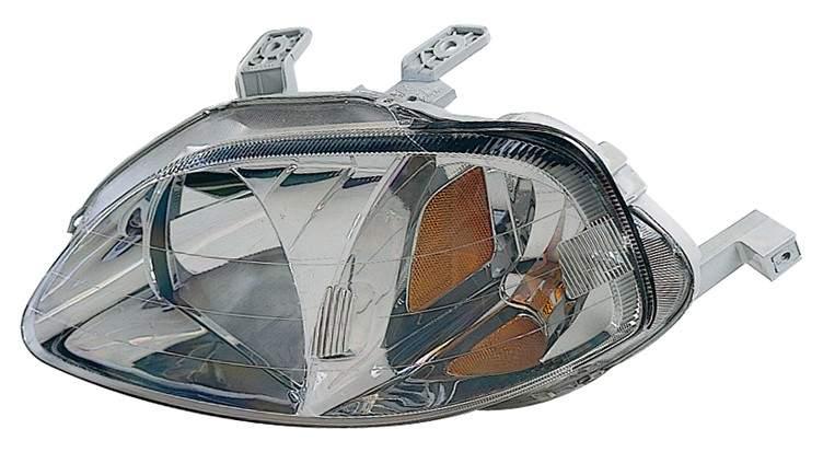 Phare avant gauche (côté conducteur) pour Honda Civic Coupé 1999-2000, haute qualité, HO2502113