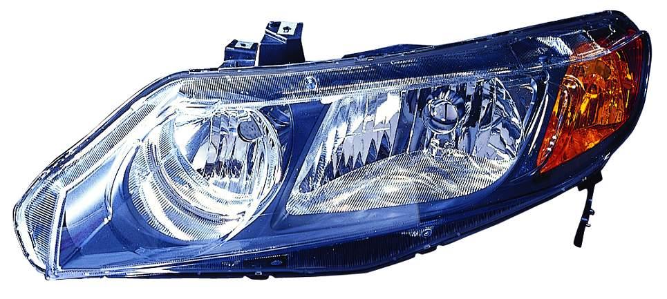 Phare avant côté conducteur pour Honda Civic Berline 2006-2008, qualité économique, HO2502125U