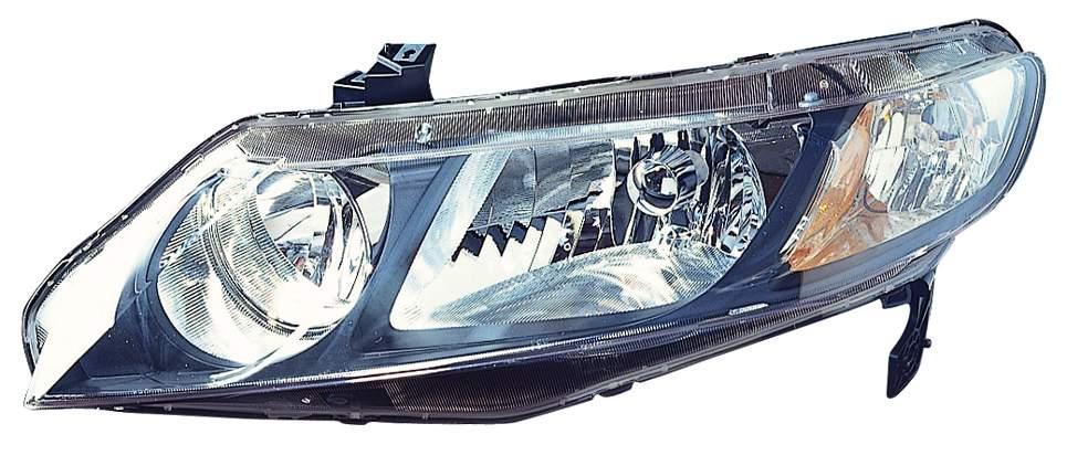 Phare avant gauche (côté conducteur) pour Honda Civic Berline 2009-2011, haute qualité, HO2502127