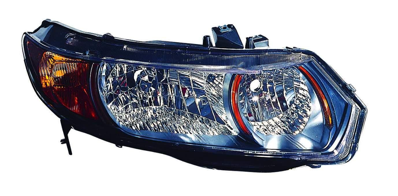 Phare avant gauche (côté conducteur) pour Honda Civic Coupé 2006-2009, boîte manuelle 6 vitesses, moteur 2.0L, haute qualité, référence HO2502133