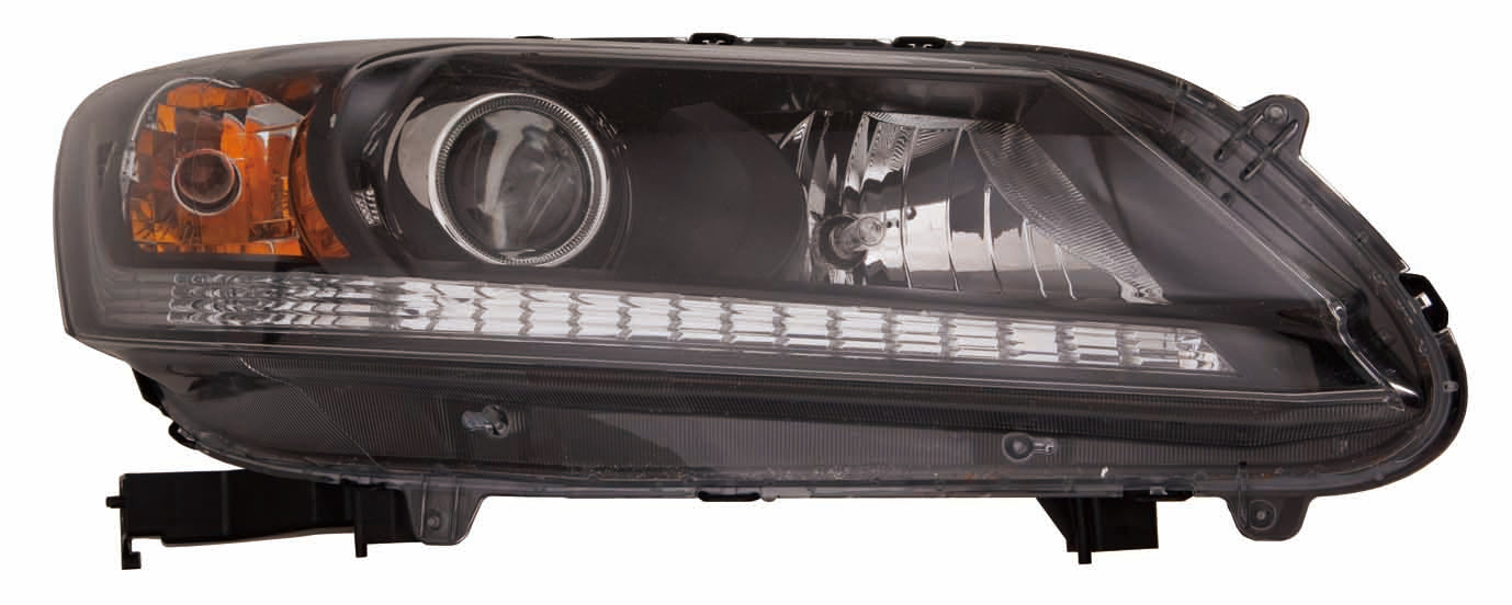 Phare avant gauche halogène pour Honda Accord Berline 2013-2015 (modèles EX/LX/Sport, moteur 2,4 litres EX-L), référence HO2502151C - Hunt Parts