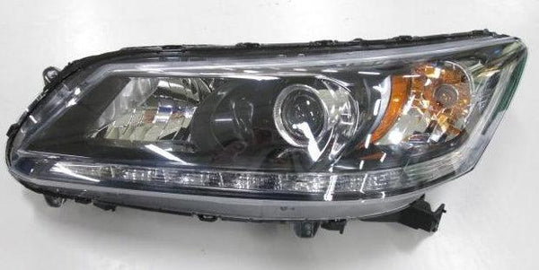 2013-2015 Honda Accord Sedan Head Lamp Driver Side Halogen With Led Drl 3.5L Ex-L Models High Quality