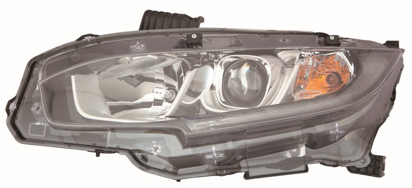 Phare avant gauche halogène pour Honda Civic Coupé 2016-2020, référence HO2502173C - Hunt Parts