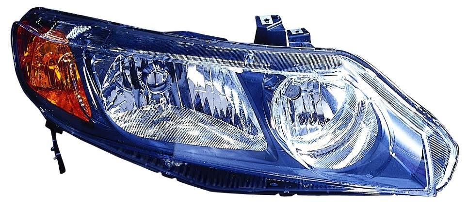 Phare avant côté passager pour Honda Civic Berline 2006-2008, haute qualité, HO2503125